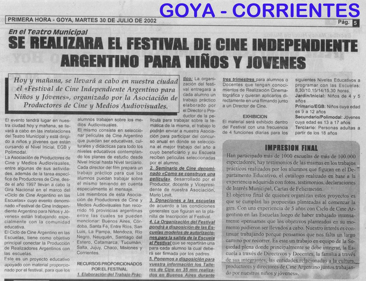 Ciudad de Goya - Corrientes 